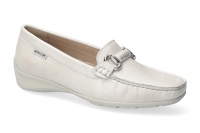 chaussure mephisto mocassins natala blanc casse